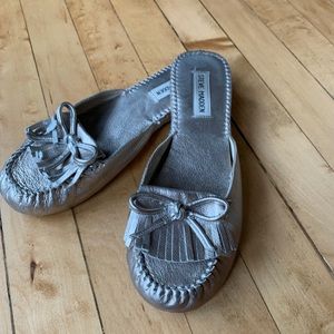 Steve Madden Slip On Moccasins Metallic
